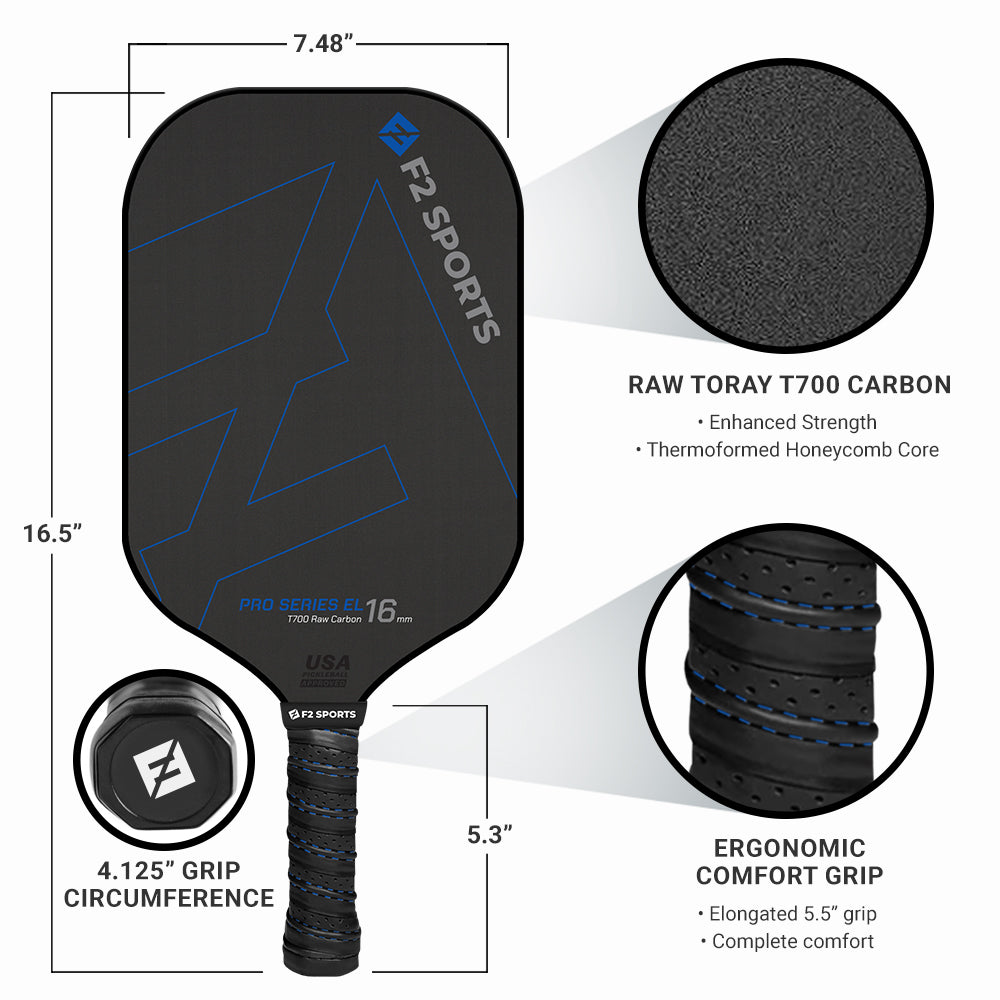 Edgeless Pro Series Carbon Pickleball Paddle